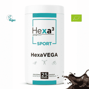 Proteines Vegan chanvre, pois, riz Hexa3