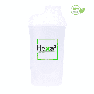 Shaker Blanc 600ml Hexacube Hexa3 Sport