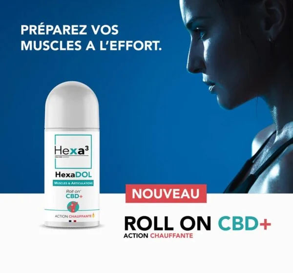 Roll On CBD CHAUFFANT 50ml HexaDOL
