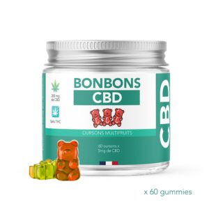 Bonbons CBD Détente Broad Spectrum 5mg x 60 - HexaZEN®