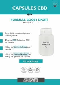 capsules sport CBD marque blanche