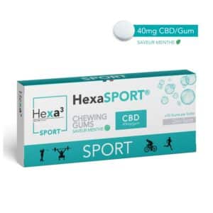 Chewing-Gums CBD 40mg Récup' HexaSPORT®
