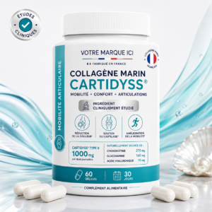 capsules collagène marin marque blanche cartidyss type 2 français