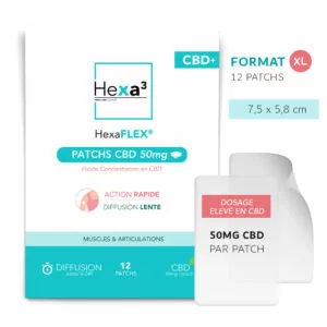 Patchs CBD 12x50mg HexaFLEX®