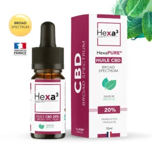 Huile CBD 20% Broad Spectrum Menthe 10ml HexaPURE®