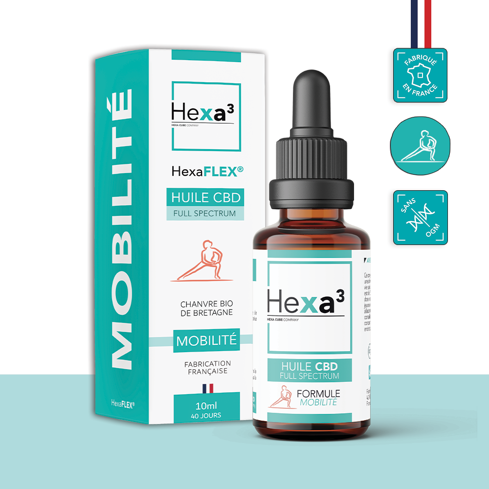 Huile CBD Mobilité HexaFLEX Hexa3 grossiste CBD