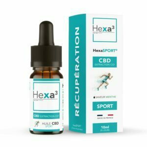 Huile CBD Récupération 2000mg 25 séances Menthe HexaSPORT® 10ml