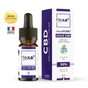 Huile CBD 30% Broad Spectrum MCT Bio 10ml HexaPURE®