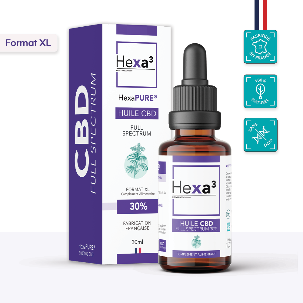 Huile CBD 30% Full Spectrum 30ml Hexa3