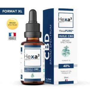 Huile CBD 40% Broad Spectrum 30ml HexaPURE®