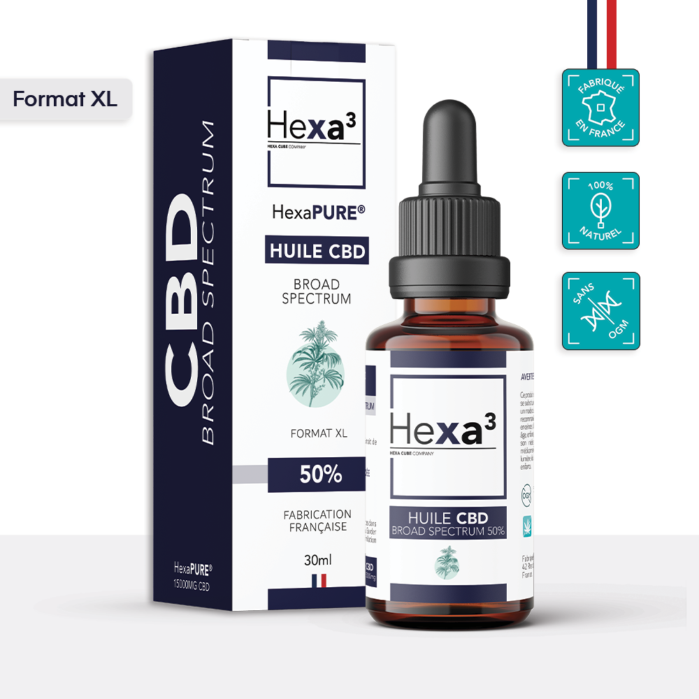 huile cbd 50% 30ml Hexa3