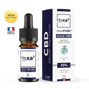 Huile CBD 50% Broad Spectrum 10ml HexaPURE®