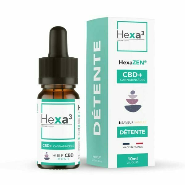 Huile CBD Detente 10ml Broad spectrum 10ml 20% Hexa3