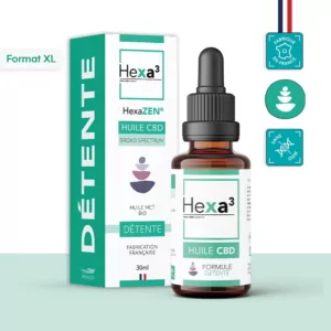 Huile CBD Détente 20% 30ml HexaZEN®