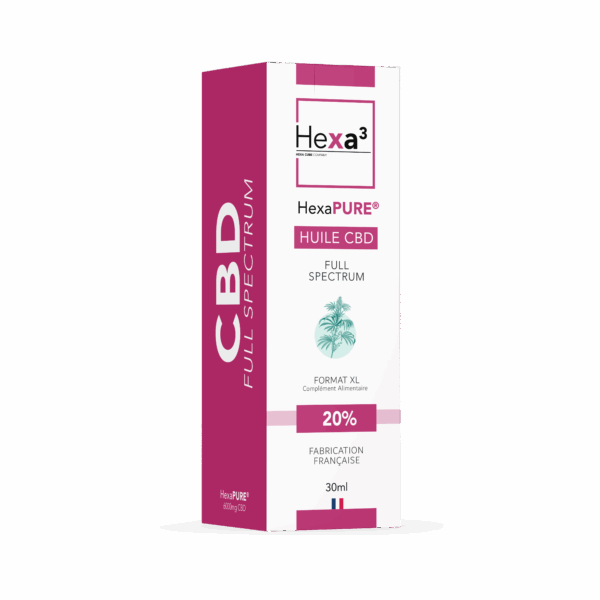 Huile CBD 20% Full Spectrum format XL 30ml Hexa3 – Image 2