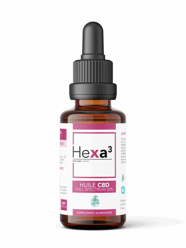 Huile CBD 20% Full Spectrum format XL 30ml Hexa3 – Image 3