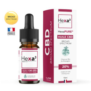 Huile CBD 20% Broad Spectrum Chanvre 10ml Hexa3