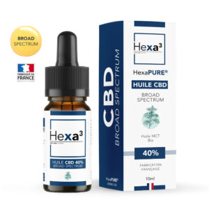Huile CBD 40% Broad Spectrum MCT 10ml Hexa3