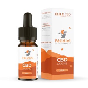 Huile CBD chat 10% félidiol 10ml compte-gouttes