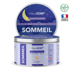 Infusion CBD Sommeil 30% Chanvre bio Français 30g HexaSOM® Hexa3