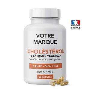 Pilulier de 60 gélules choléstérol marque blanche