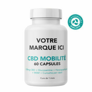 capsules CBD 30mg white label en pilulier
