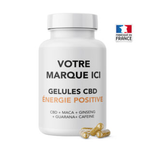 Capsules CBD Energie Positive 1500mg 60 caps Marque Blanche
