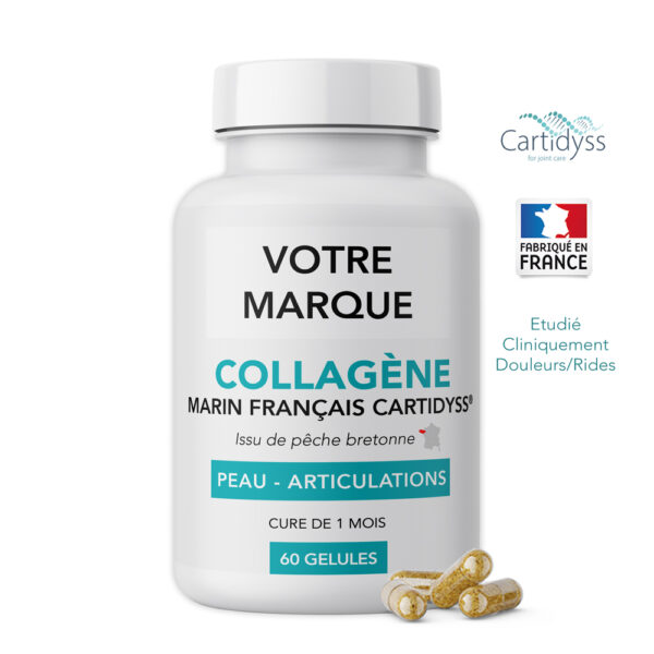 capsules collagène marin marque blanche cartidyss type 2 français