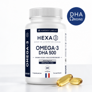 DHA Origins™ Oméga Végan HexaPURE®, pilulier de 60 capsules