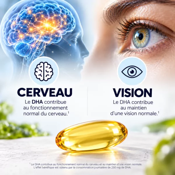DHA Origins™ : oméga-3 de microalgue, cerveau et vision