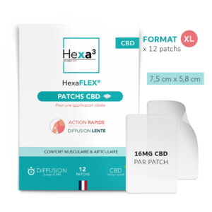 VISUEL PATCHS CBD 16MG X 12 HEXA3