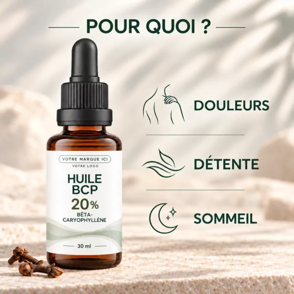 Huile BCP 20% 30ml Marque Blanche