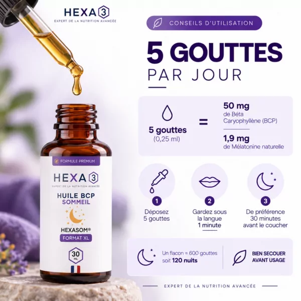 Huile BCP Sommeil HexaSOM®