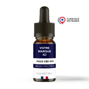 Huile CBD 50% broad spectrum fiche produit white label