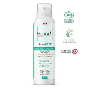 Huile de Massage CBD Bio* 200ml HexaZEN®