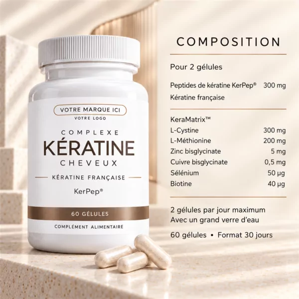 Kératine Cheveux Marque Blanche