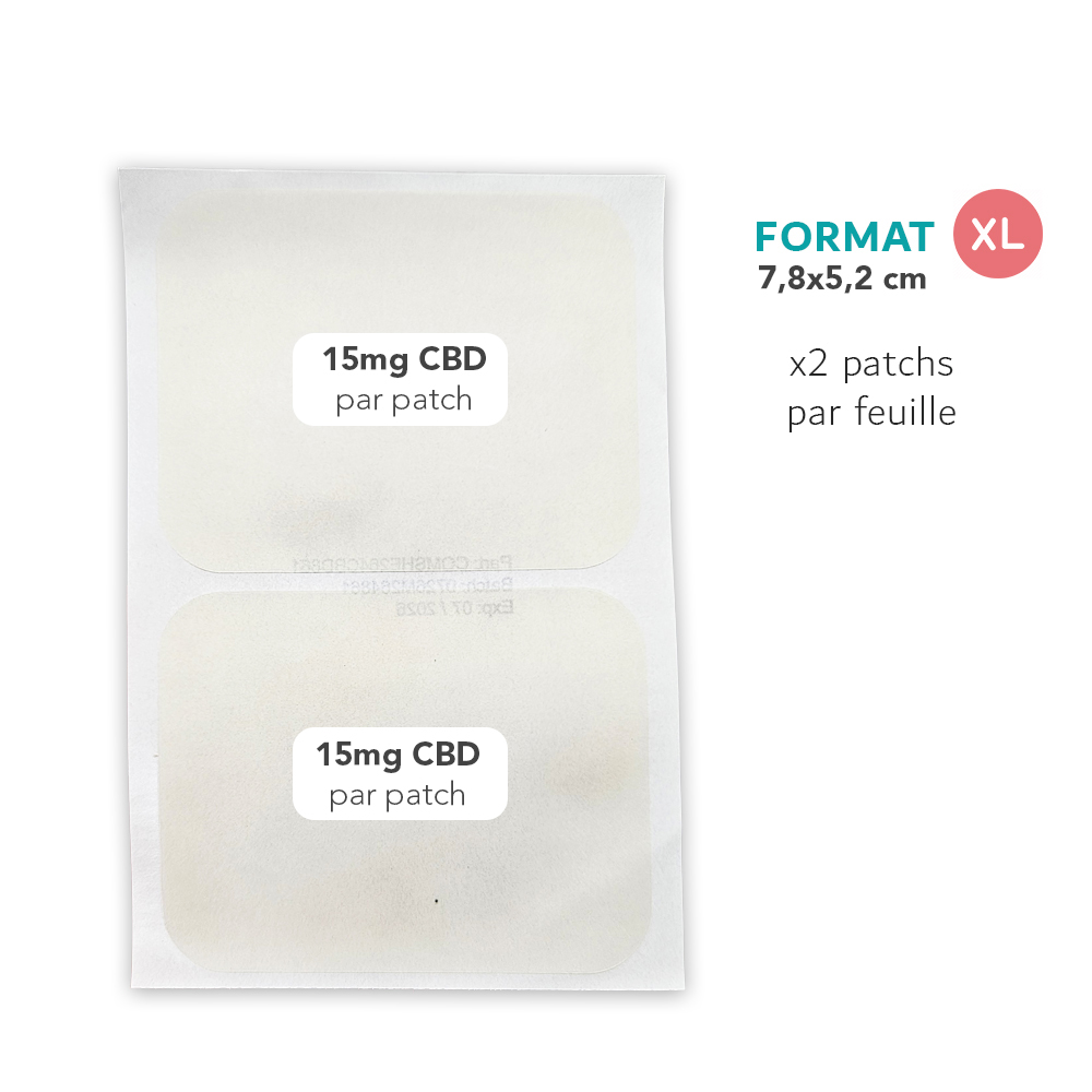 patchs CBD marque blanche 15mg CBD