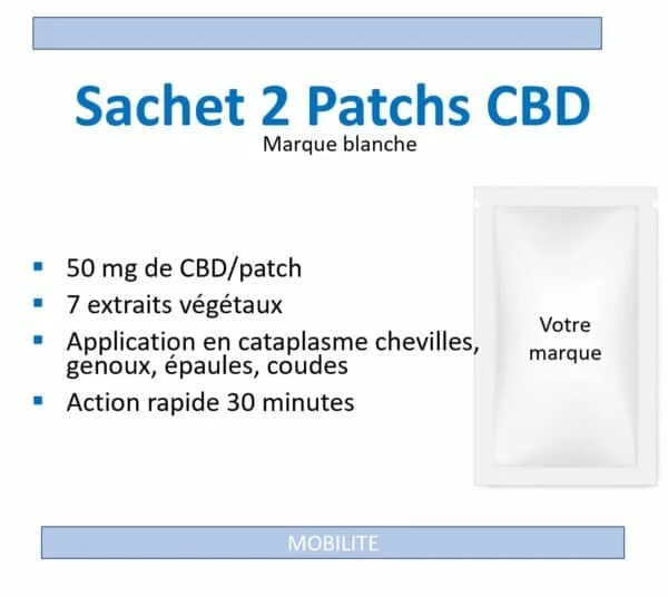 Sachet de 2 patch CBD 50mg