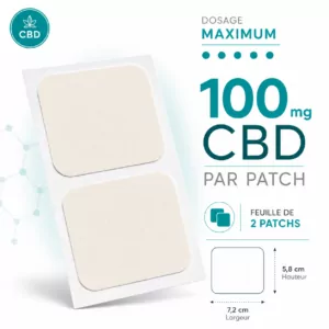 Patchs CBD 100mg Marque Blanche