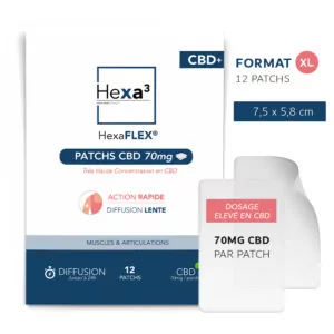Patchs CBD 70mg HexaFLEX®