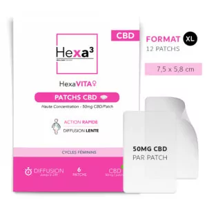 Patchs CBD Femmes 50mg HexaVITA®