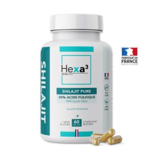 Shilajit en pilulier de 60 gélules