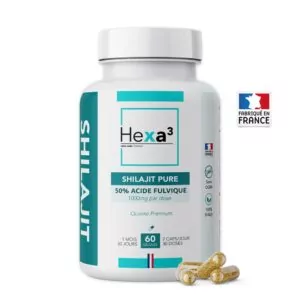 Shilajit 50% Acide Fulvique 60 gélules HexaPURE®
