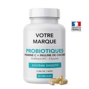 Probiotiques Marque Blanche 10 milliards UFC pilulier 60 gélules