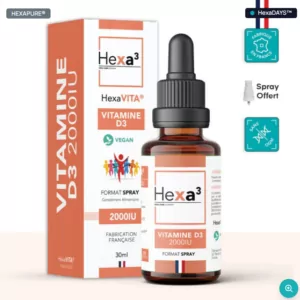 Vitamine D3 2000 UI Vegan Citron 30 ml HexaPURE®