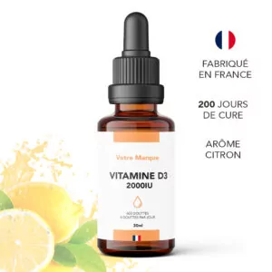 Vitamine D3 Vegan Liquide Marque Blanche